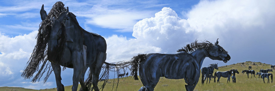 The Bleu Horses on the Summer Solstice