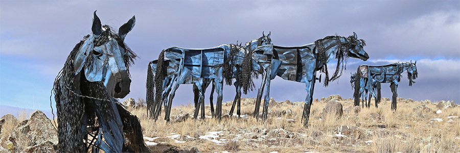 The Bleu Horses in a group